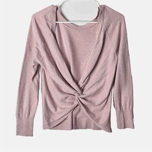 Victoria's Secret Blush Twist Long Sleeve Top